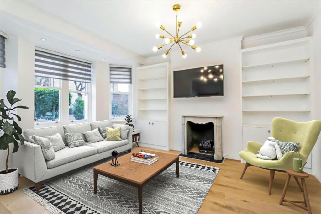 Modern Chelsea Flat, 3Bd 2Bath, With Parking Apartment ลอนดอน ภายนอก รูปภาพ